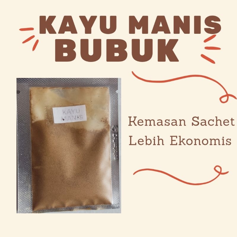 

Kayu Manis Bubuk / Bumbu Rempah / Bumbu Dapur Sachet / Rempah-Rempah Sachet Ekonomis 5 gram / Bumbu Kemasan Sachet