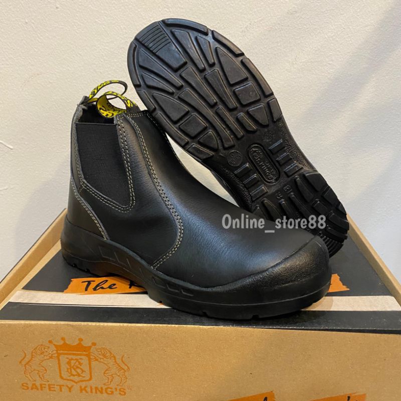 Sepatu Safety KING'S 706-X BERKUALITAS ORIGINAL 100% - Safety Shoes Keselamatan Kerja Model Semi Boo