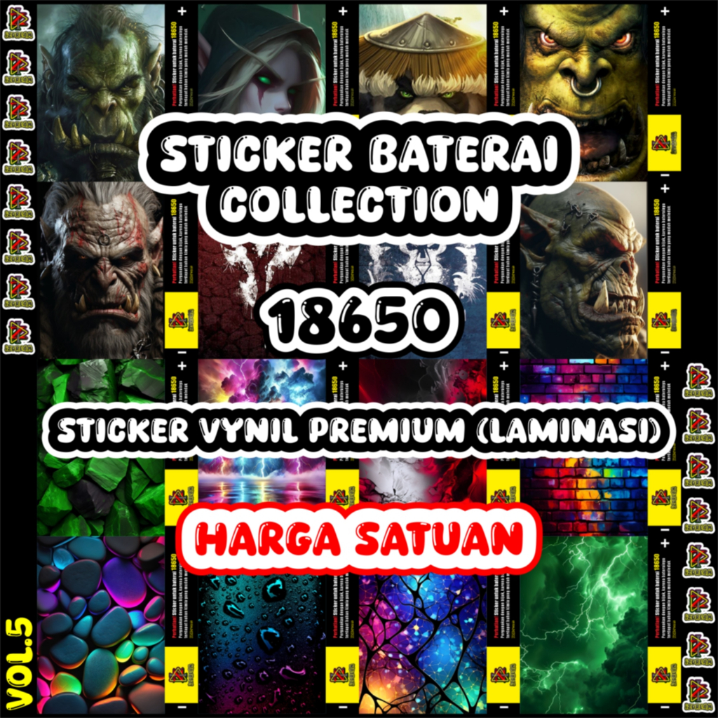 

STICKER COLLECTION VYNIL PREMIUM LAMINASI (HARGA SATUAN) VOL.5