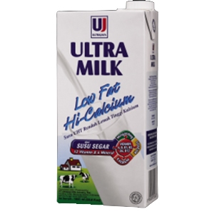 

Ultra Milk Susu Cair Low Fat Hi Calcium TPK 1000ml