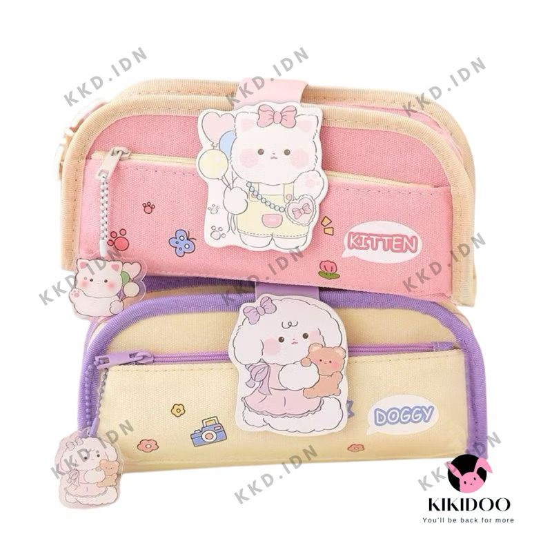 

KKD KOTAK PENSIL 3D KAIN KAPASITAS BESAR AEATHETIC KAWAII PENSIL CASE LUCU ANAK SEKOLAH