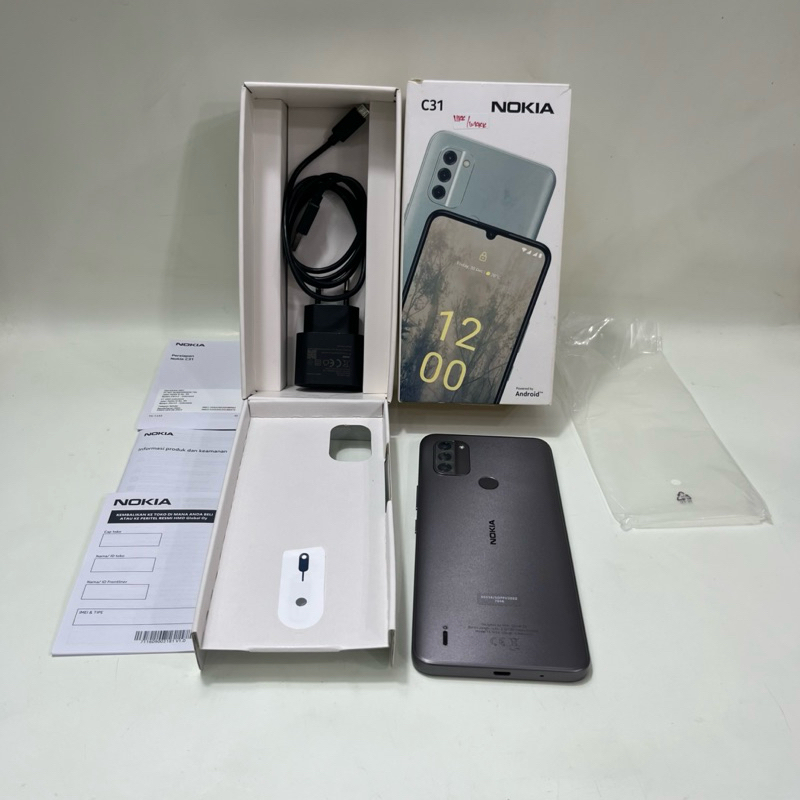 Nokia C31 4/64gb Fullset second Garansi Resmi