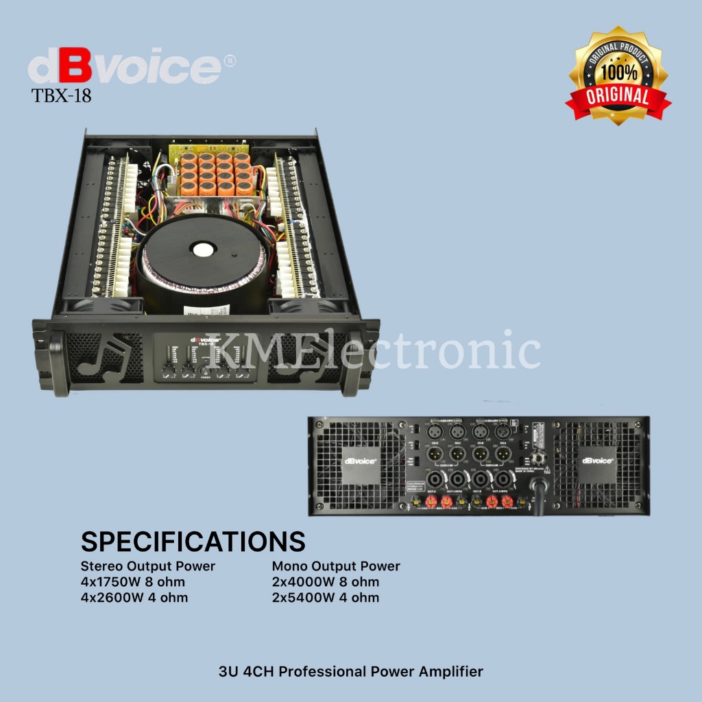 dBvoice Power Amplifier TBX 18 / TBX18 class H original