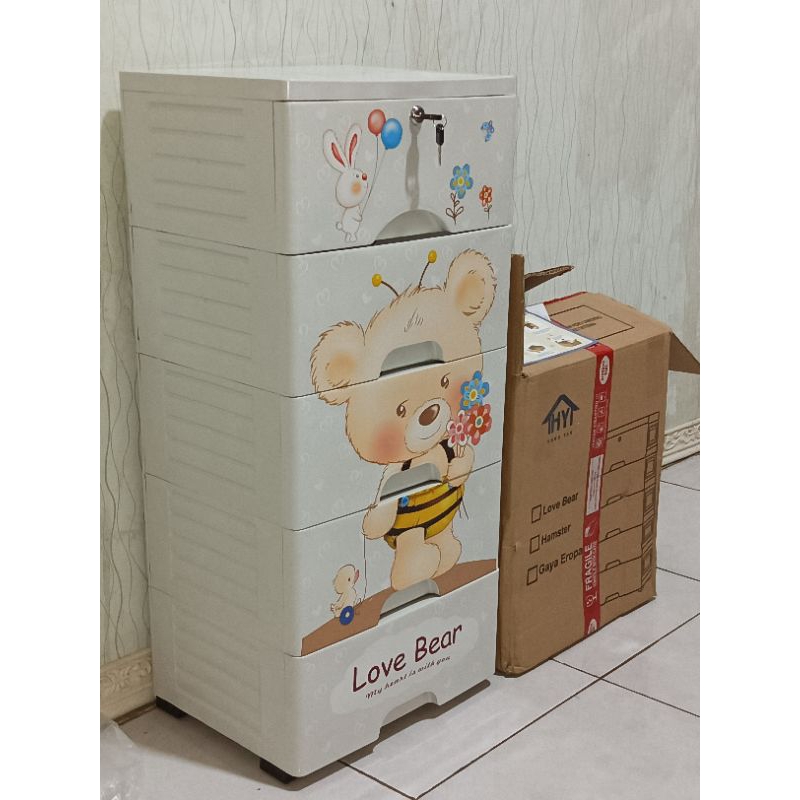 lemari plastik Anak karakter