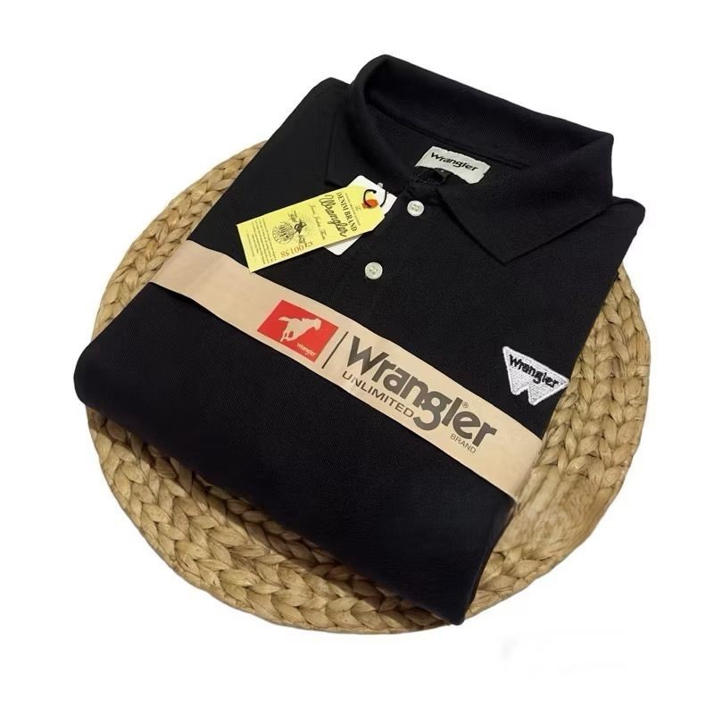 KAOS KERAH PRIA DEWASA WRANGLER TERBARU M L XL.POLO SHIRT ORIGINAL PREMIUM LOGO BORDIR