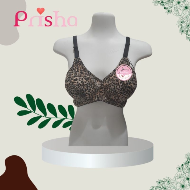 Prisha Bra Tanpa Kawat BH Tanpa Kawat Bra Busa Tipis BH Busa Tipis Bra Motif Macan BH Motif Macan