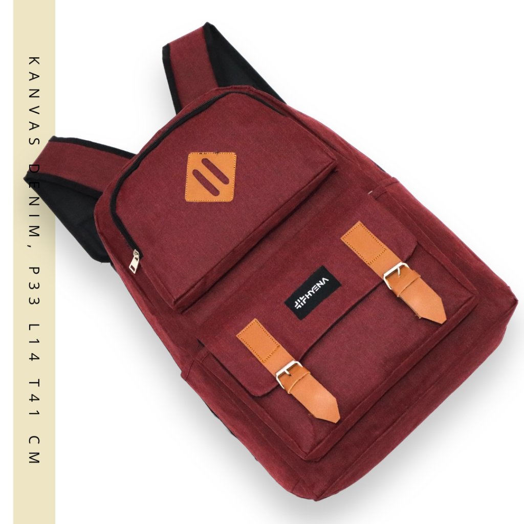 (PROMO) RANSEL TAS KANVAS TEBAL  TAS RANSEL PRIA BACKPACK SMG PUNGGUNG BAG SEKOLAH LAPTOP