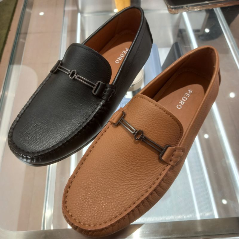 980289 Sepatu Casual Moccasins Pria Pedro Leather Original