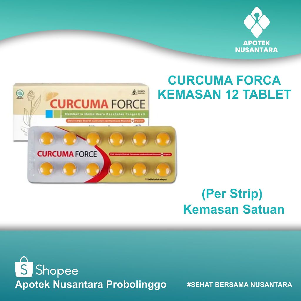 Curcuma Force FCT Tablet Strip / Curcuma Force