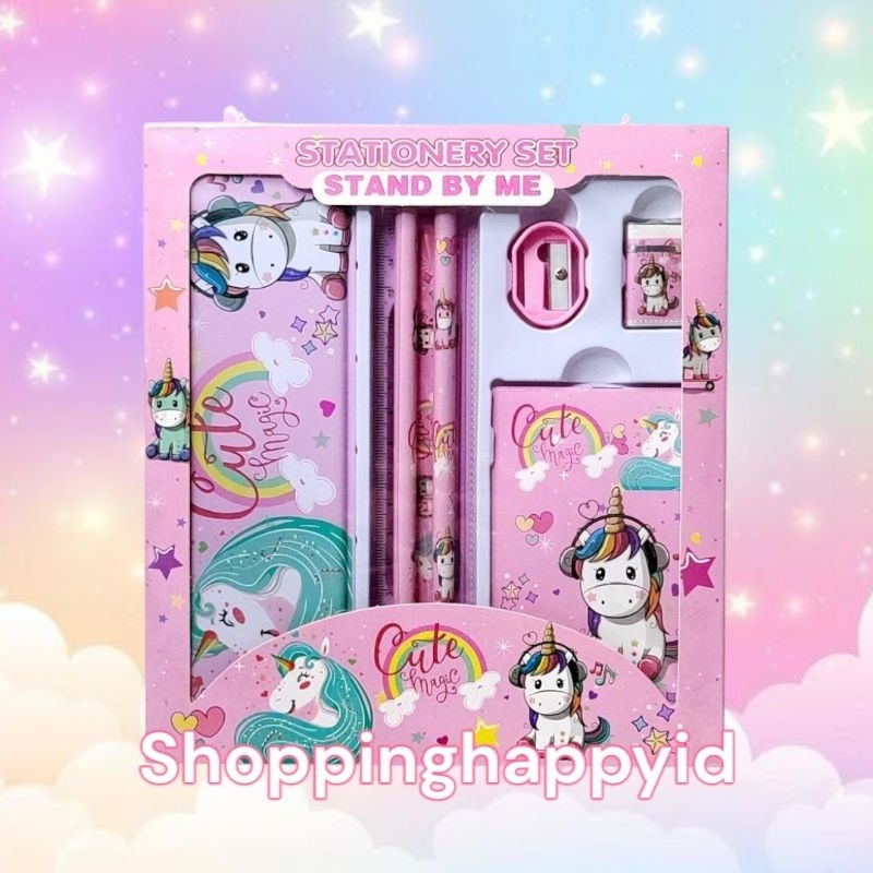 

D3W! Disney Stationery Study Set Anak Sekolah Spiderman Cars McQueen Unicorn Lol Hello Kitty Frozen