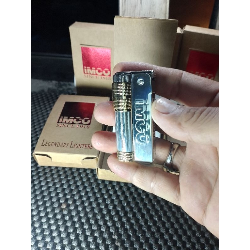Korek api sumbu jadul IMCO Original Austria silver gold..Harga Termurah
