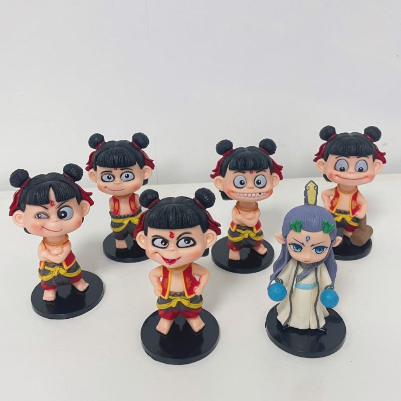 Action Figure Ne Zha | Pajangan Animasi China NeZha Ao Bing