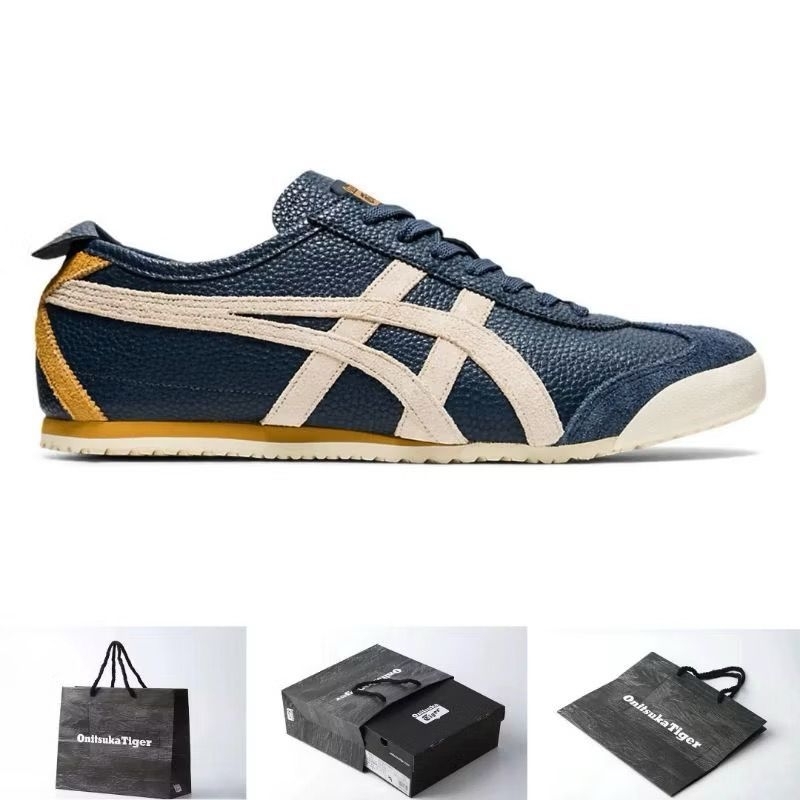 SEPATU ONITSUKA TIGER MEXICO 66 DELUXE NAVY WHITE ORANGE