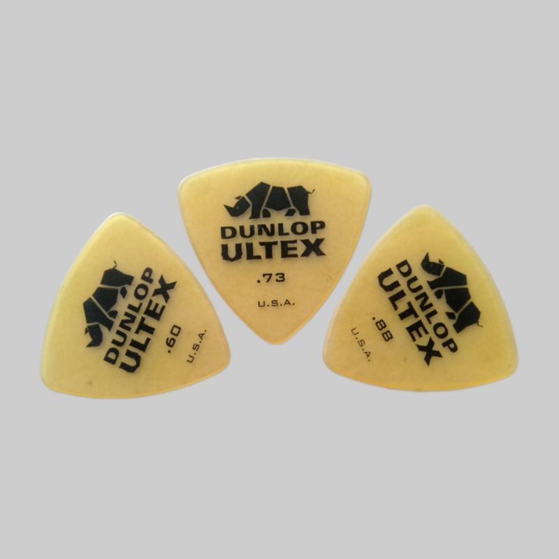 Pick gitar DUNLOP ULTEX TRIANGLE made in U.S.A utk gitar akustik elektrik ibanez cort yamaha genta b