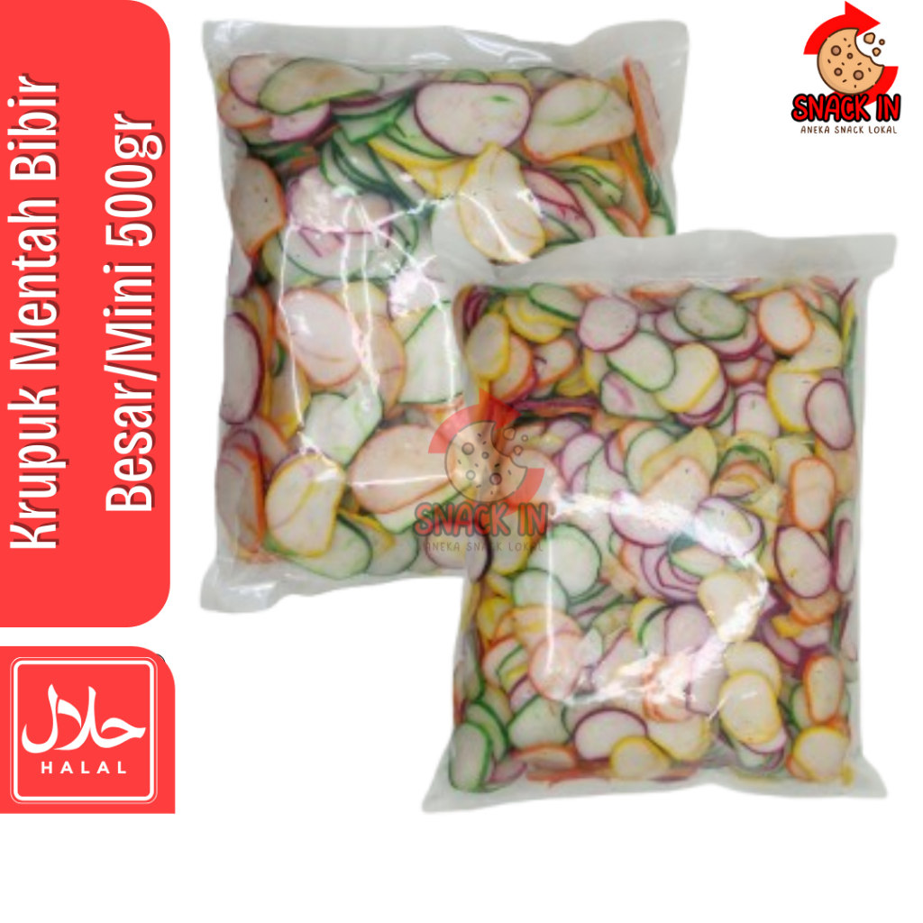 

kerupuk mentah bibir mini 500gr kerupuk seblak krupuk bawang