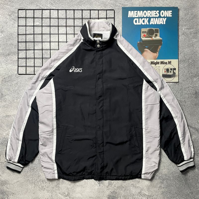 JAKET ASICS WINDBREAKER SECOND ORIGINAL, COACH JAKET ASICS