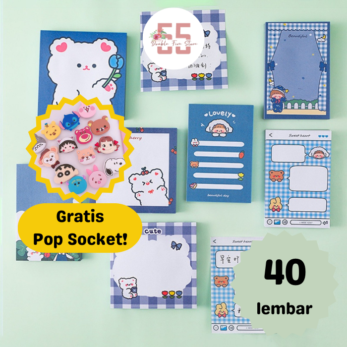 

Sticky Notes Aesthetic Motif Kartun Lucu - 123
