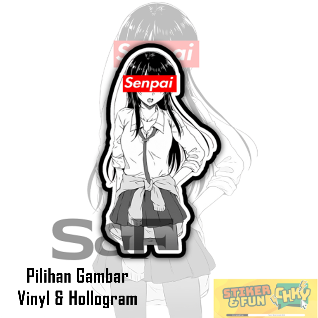 

Stiker Sticker Vinyl/Hollogram Laminasi JAPANESE SCHOOL GIRL SENPAI Vol 14