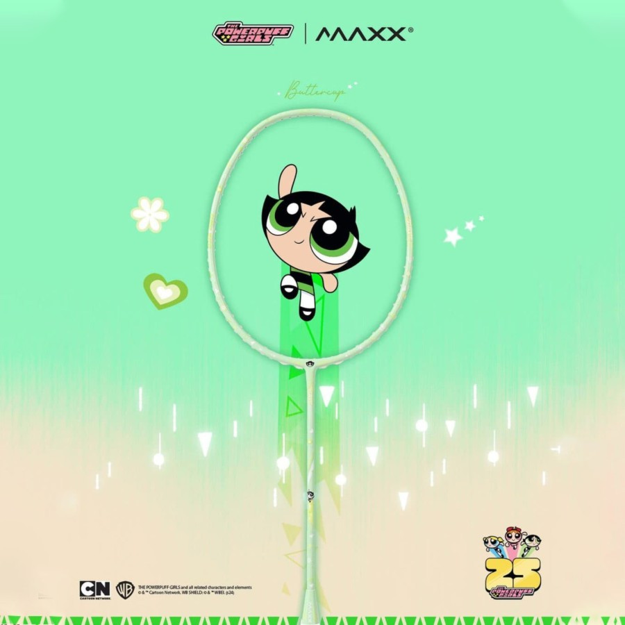 Raket Badminton PowerPuff Power Puff Girl Green