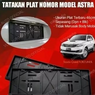 Tatakan / Dudukan Plat Nomor Mobil Toyota Grand Fortuner