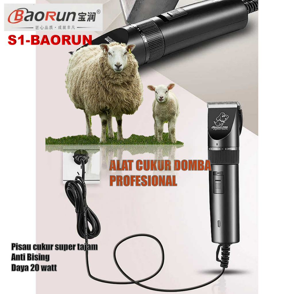 COD BaoRun Alat Cukur Bulu  Binatang Domba Anjing Electric Pet Dog Hair Clipper - S1