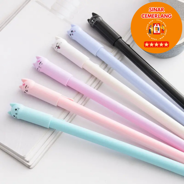 

SC Pena Karakter Motif Kucing Warna Warni / Pena Karakter Meow / Pulpen Karakter Gel Imut / Bolpen Lucu Murah