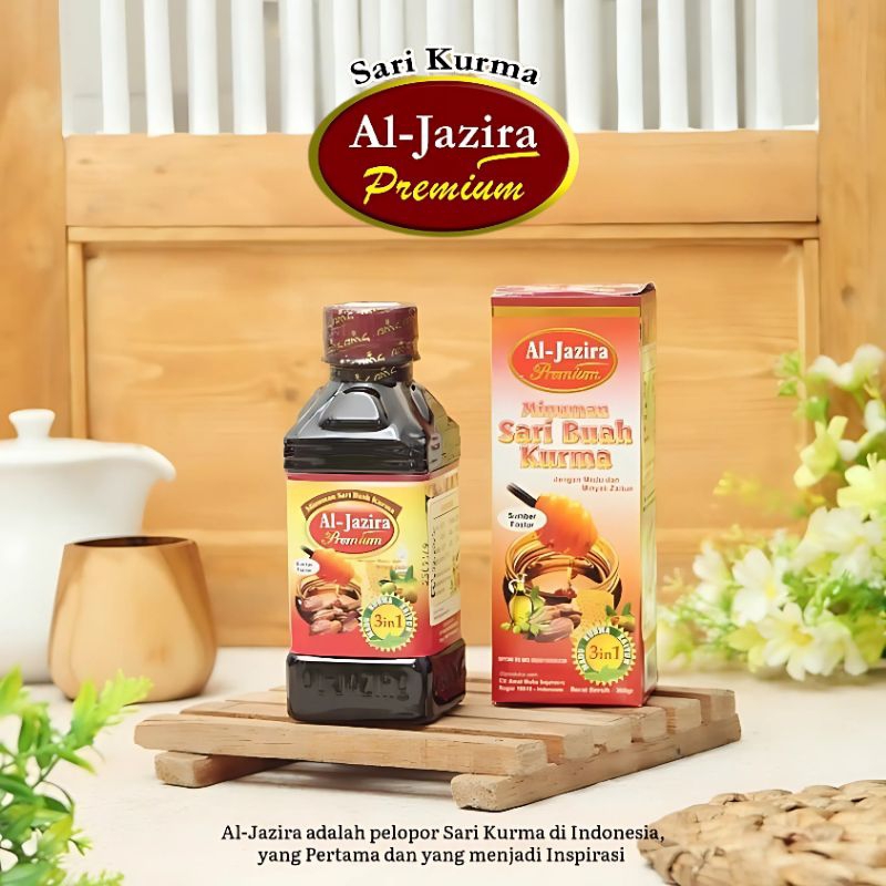 

Sari Kurma Aljazira Premium 3 in 1 Plus Madu dan Minyak Zaitun 360g
