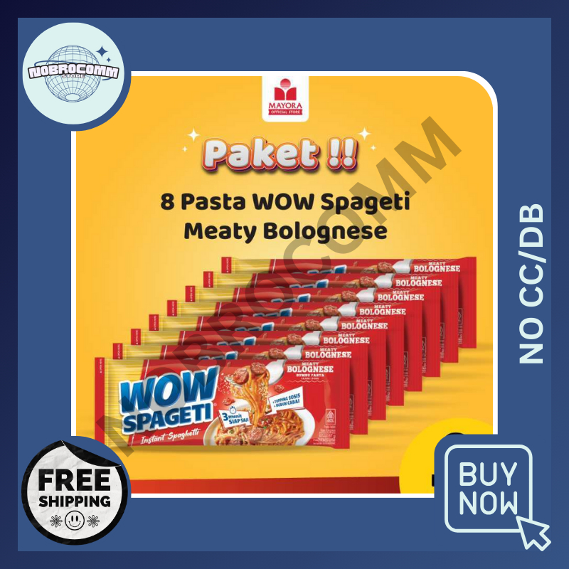 

PAKET 8 Pasta WOW Spageti Meaty Bolognese