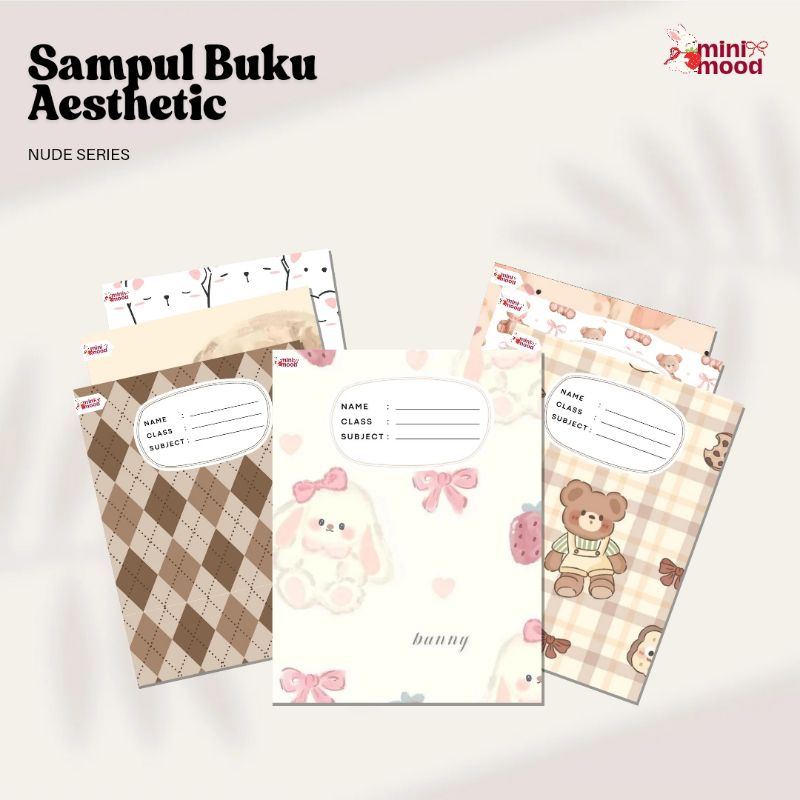 

Minimood.co | [ISI 6LEMBAR] Sampul Buku Aesthetic - Nude Series | Sidu Standar Cover Book Lengkap Anak TK SD SMP SMA SMK Lengkap Lucu Coquette Grid Kotak Bear Beruang