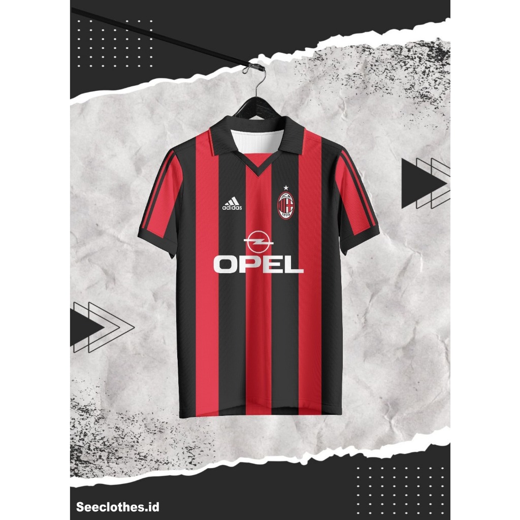 Jersey AC MILAN OPEL Seeclothes.id Full Printing