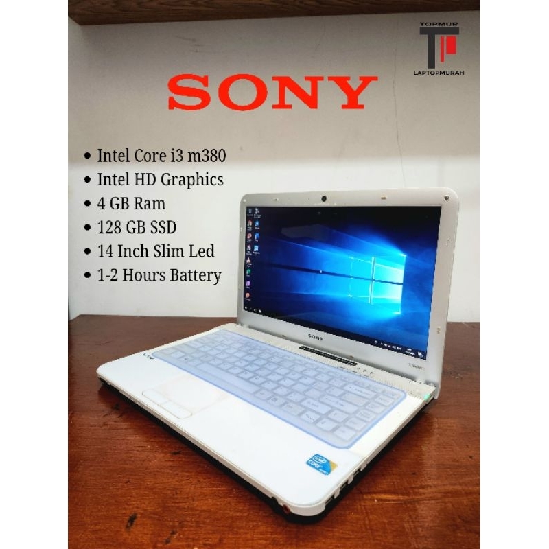 laptop sony vaio vpcea43fx intel core i3 siap pakai
