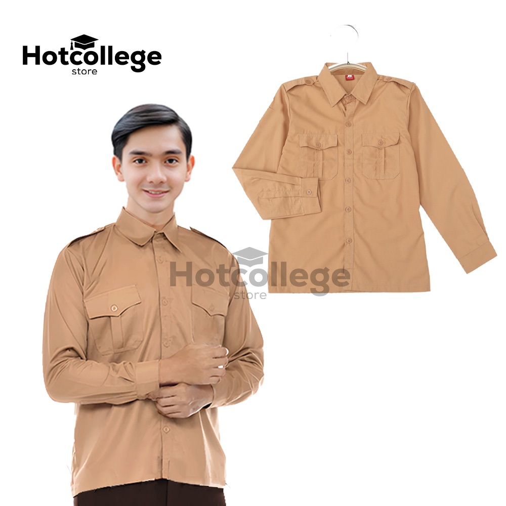 HotCollege Baju Pramuka Penegak SMA SMK Pria Lengan Panjang Termurah dan Terlaris