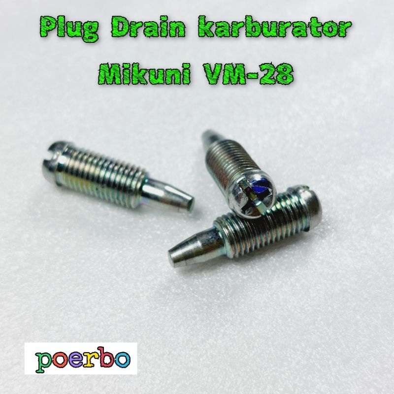 Plug Drain karburator Mikuni Ninja RR baut tutup buangan bensin karbu Mikuni VM 28