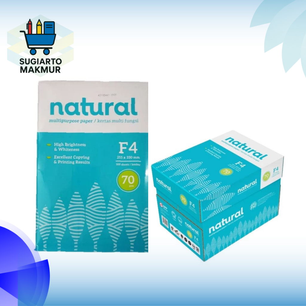 

Natural F4 Kertas Multifungsi / Natural A4 Kertas / Kertas HVS 1 rim / KERTAS HVS / PRINT / FOTOCOPY | NK01