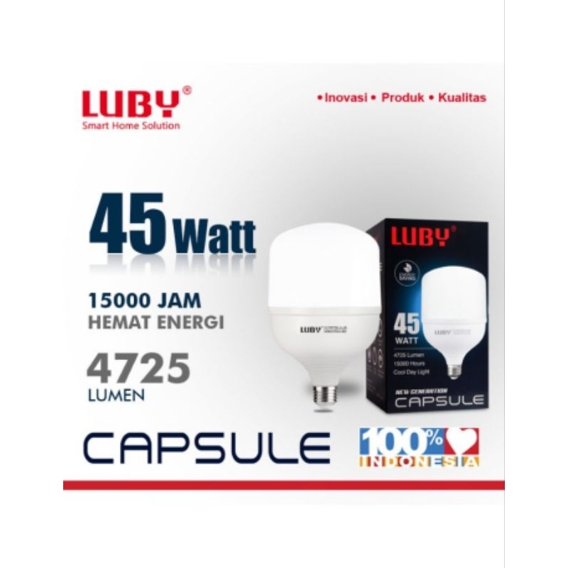 [COD]Lampu Led Capsule Luby 45watt
