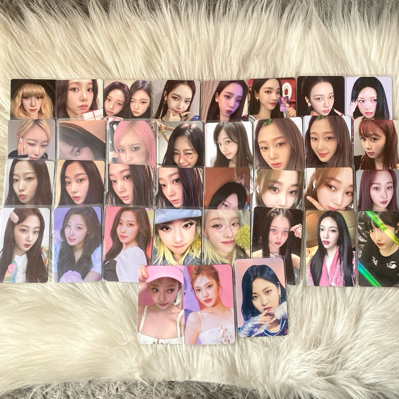 photocard aespa official karina giselle winter ningning polaroid