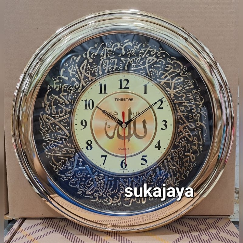 jam dinding pioneer kaligrafi 2021 gold