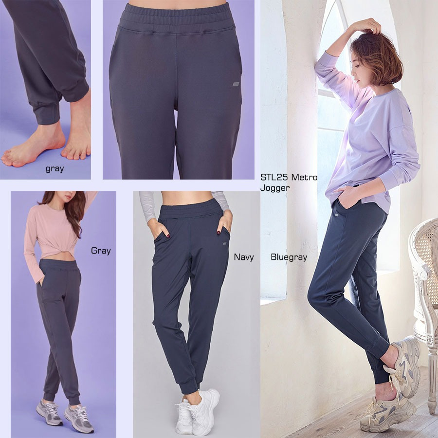 [shp] STL 25 Metro Jogger Pants - Celana Panjang Olahraga Polos Wanita Branded