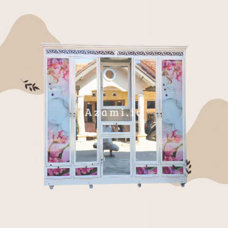 Lemari baju pakaian 5 pintu