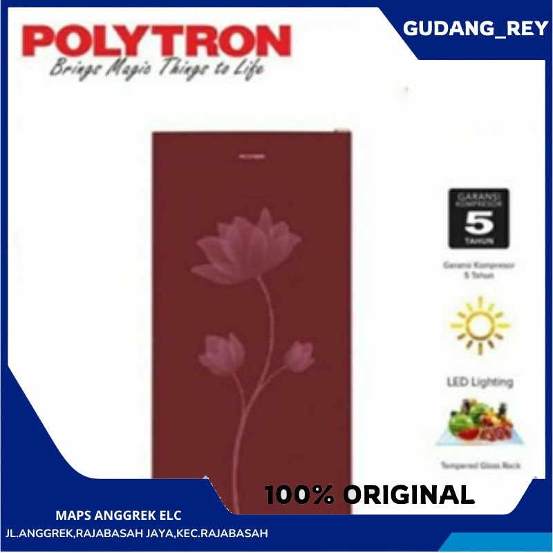 Kulkas Polytron Kulkas 1 Pintu 150L PRB 159 GARANSI RESMI