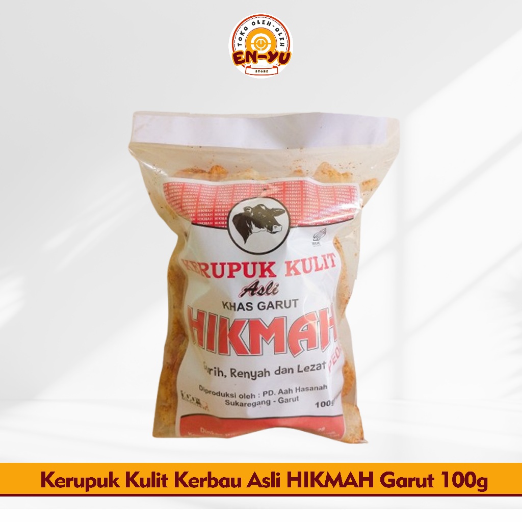 

Kerupuk Kulit Hikmah Asli Krupuk Kulit Kerbau Original Pedas Rambak 100g
