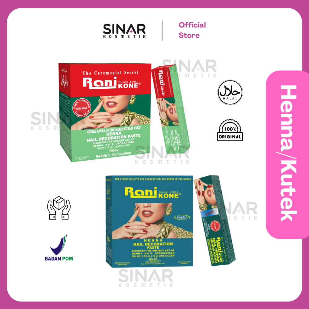 Henna Rani Kone Nail Decoration / Kutek Halal /RK 82