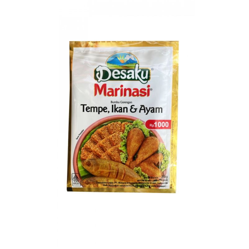 

KIRIM INSTANT Desaku Bumbu Marinasi Tempe, Tahu & Ikan Sachet 15gr