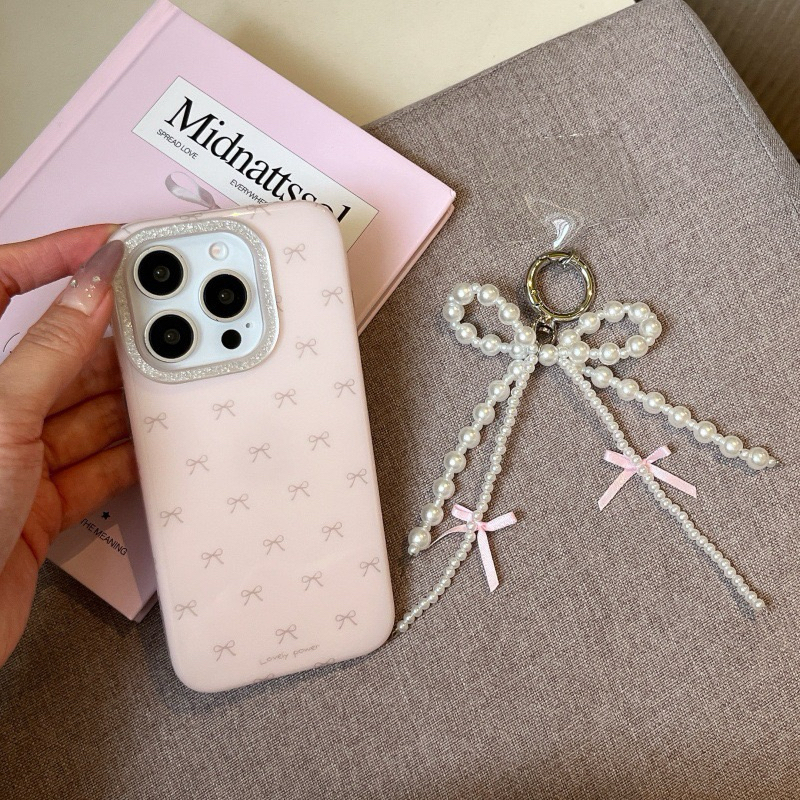 GLEAMSWEAR.ID | Pink Multiple Ribbon Bow - Aesthetic Coquette Korean Ins Case Iphone 13 14 15 16 17 