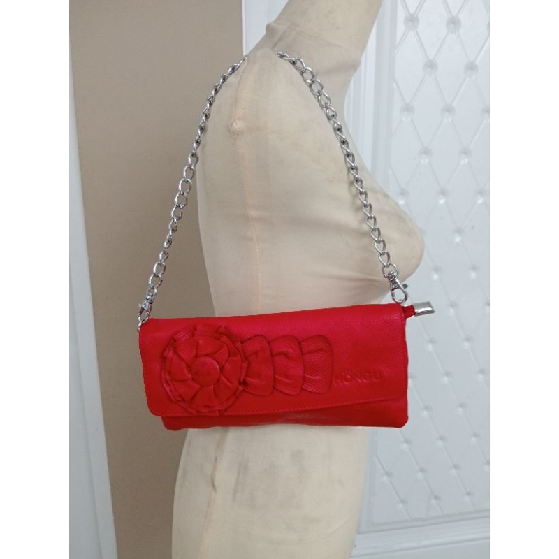 Tas kulit asli Hand bag Hongu
