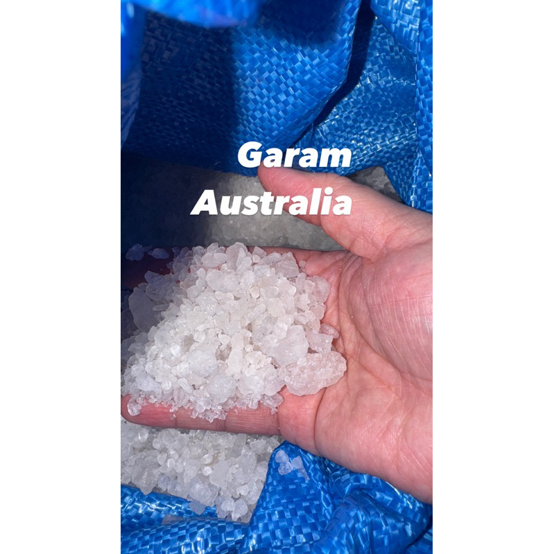 

Australia Pure Sea Salt 1000 gram / Garam Laut Murni ROCK SALT / GARAM KASAR / GARAM KROSOK
