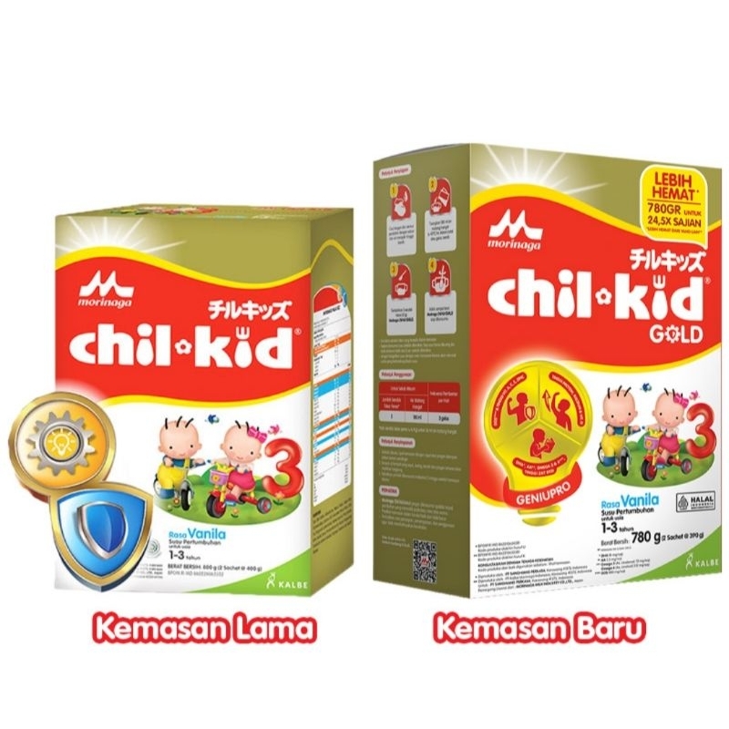 

Morinaga chil-kid 3 gold madu/vanila 780g susu bubuk ertumbuhan anak 1-3 tahun