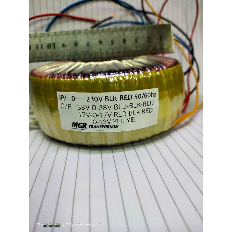 trafo power mixer asley ( 38v-0-38v  17v-0-17v  0-13v)
