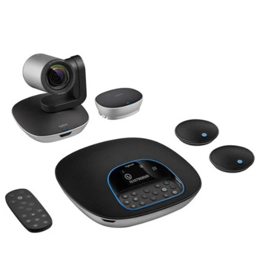 Webcam Logitech Group Conference With Expansions Mic Group / Logitech Video Conference