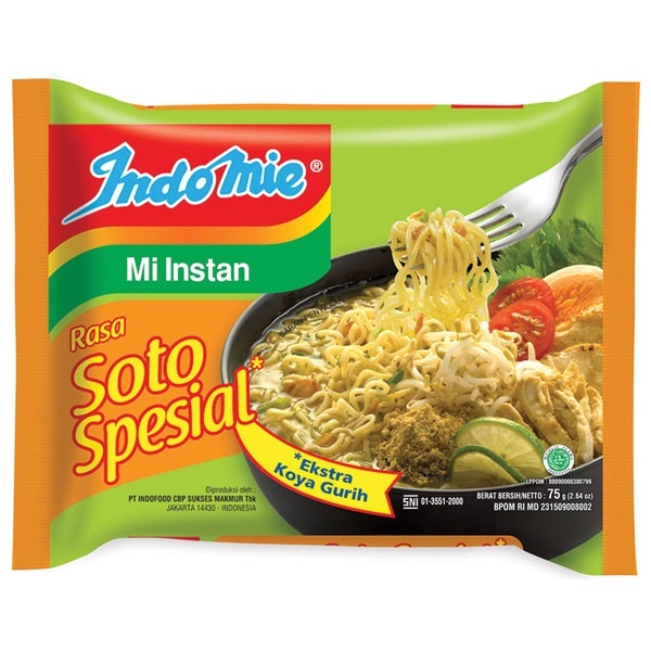 

INDOMIE Soto Spesial 75g Mie Instan Rasa Soto Asli yang Segar dan Gurih